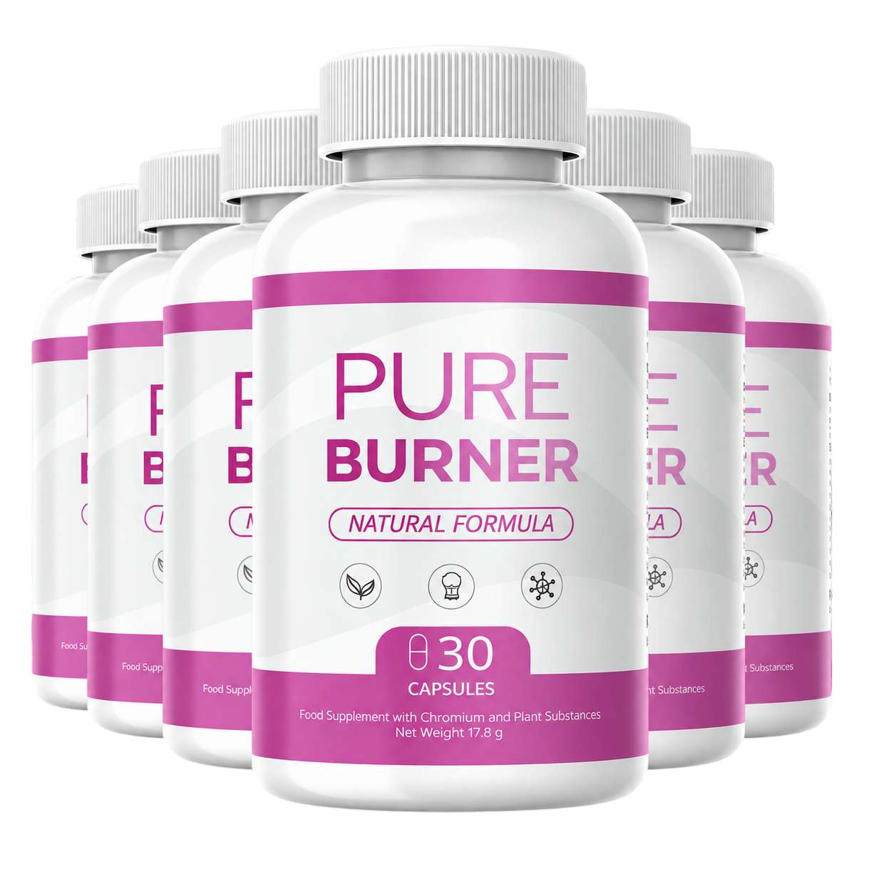 PureBurner 6 bottles pack as shipped